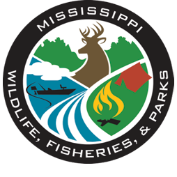 Mississippi Wildlife, Fisheries, and Parks Logo.