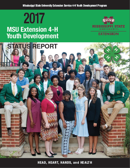 The cover of the 2017 MSU Extension 4-H Youth Development Status Report