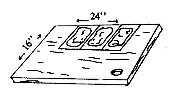Diagram of glue board described under Trapping.