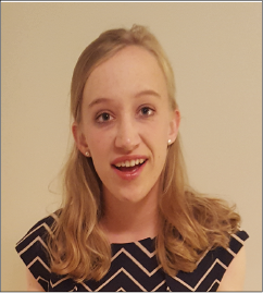 enthusiastic girl at 4-H public speaking contest