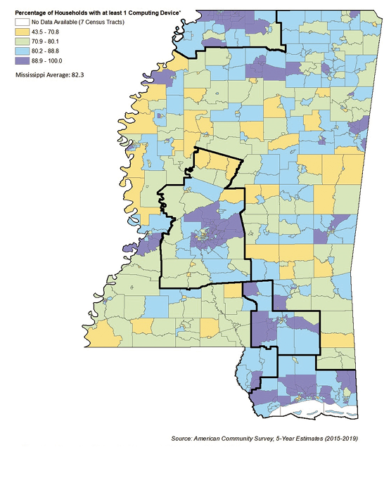 Image of map of Mississippi, description in caption.