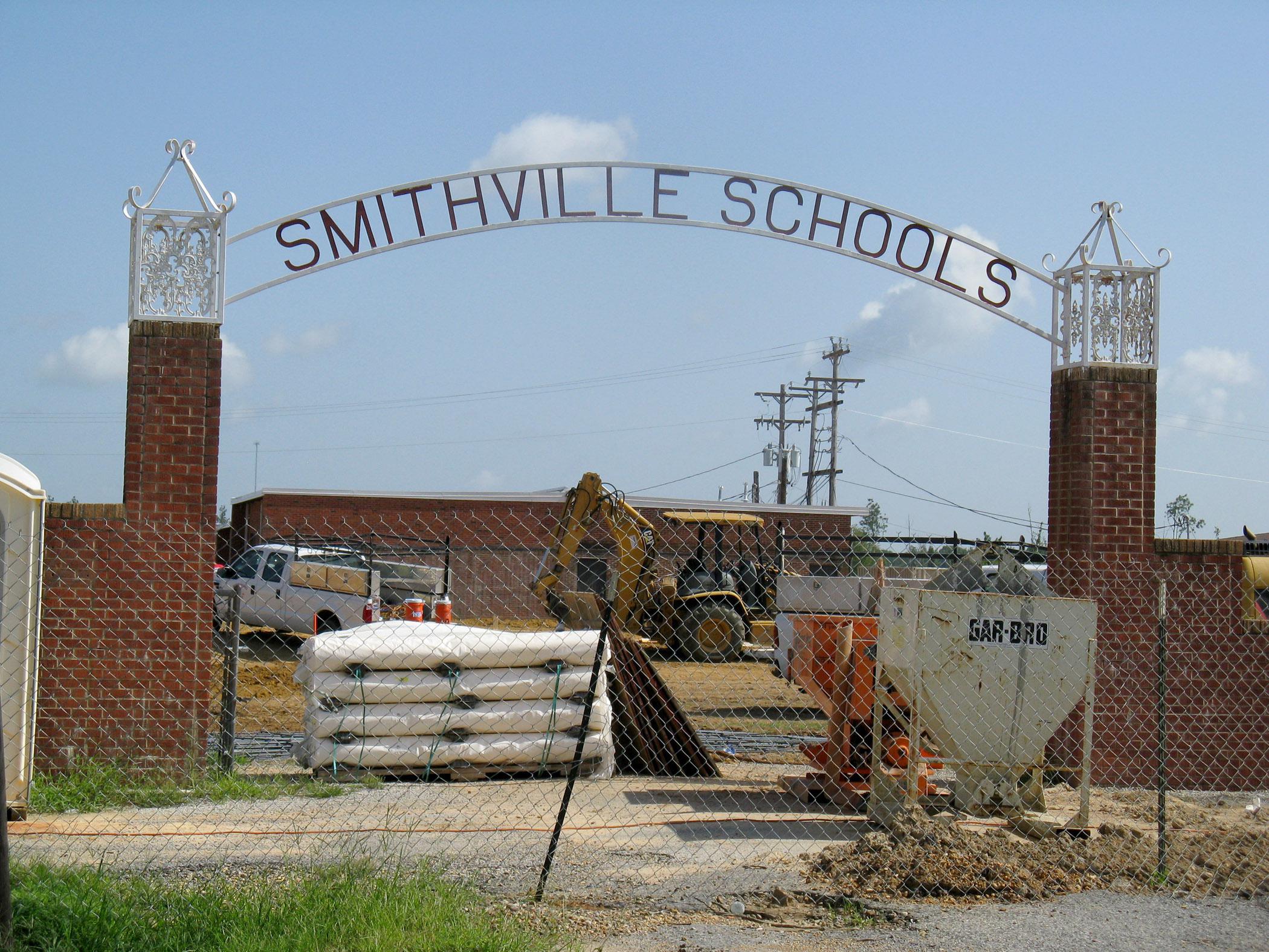 While Smithville Schools are under construction due to tornado damage, teachers hold classes in temporary buildings and use computers donated by several organizations, including the Mississippi State University Extension Service. School officials expect to move into the reconstructed school for the 2013-2014 school year. (Photo by MSU Extension Center for Technology Outreach/Bekah Sparks)