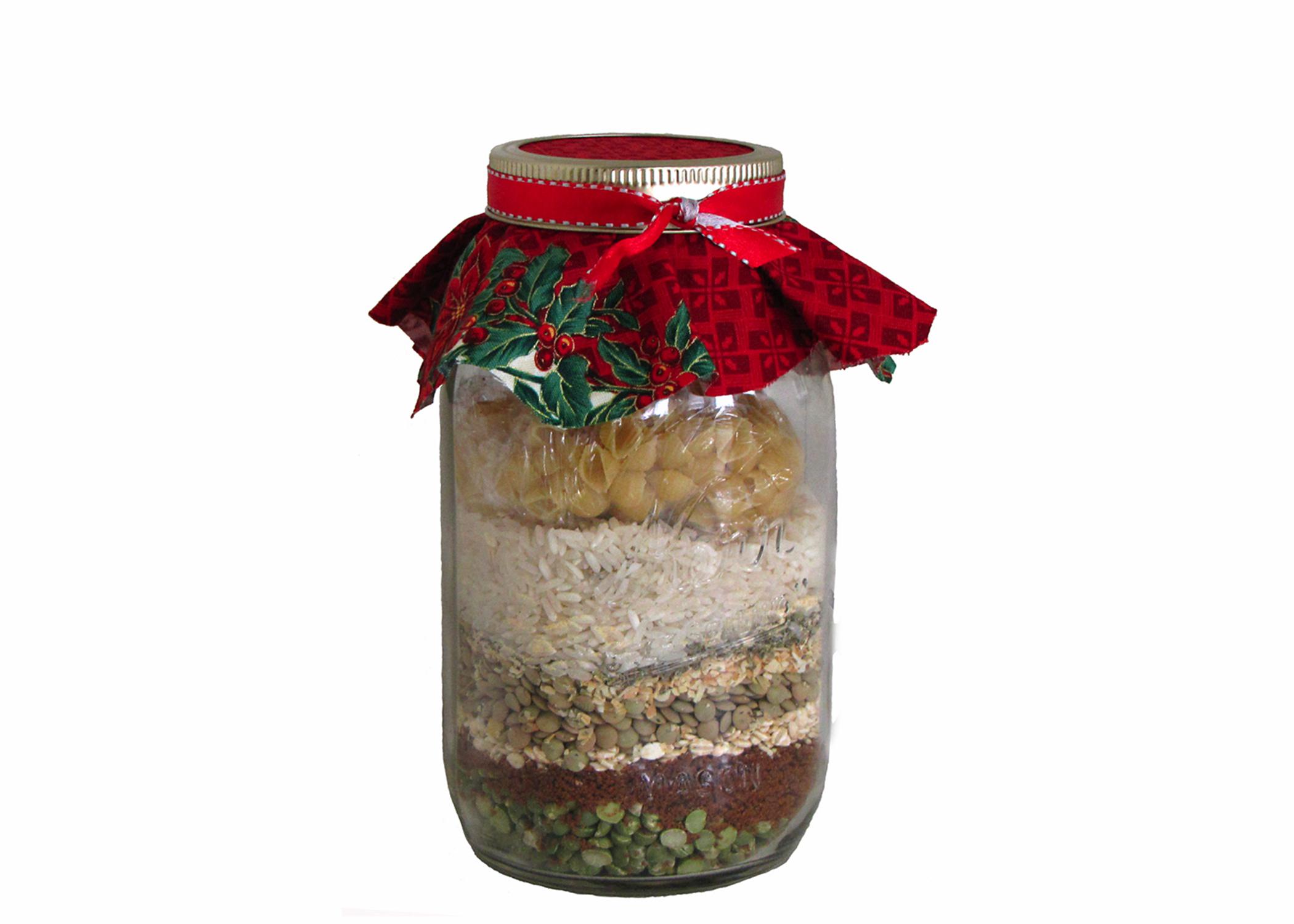 Handmade food gifts, such as jars with ingredients for a pot of soup or batch of cookies, are thoughtful ideas during the holiday season. (Submitted photo)