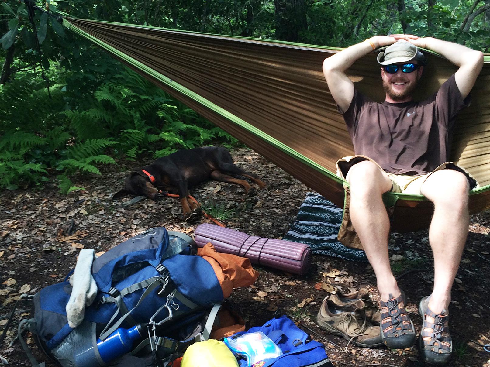 Hammocks offer great resting spots whether the excursion is a day trip or an overnighter. (Photo by MSU Extension Service)