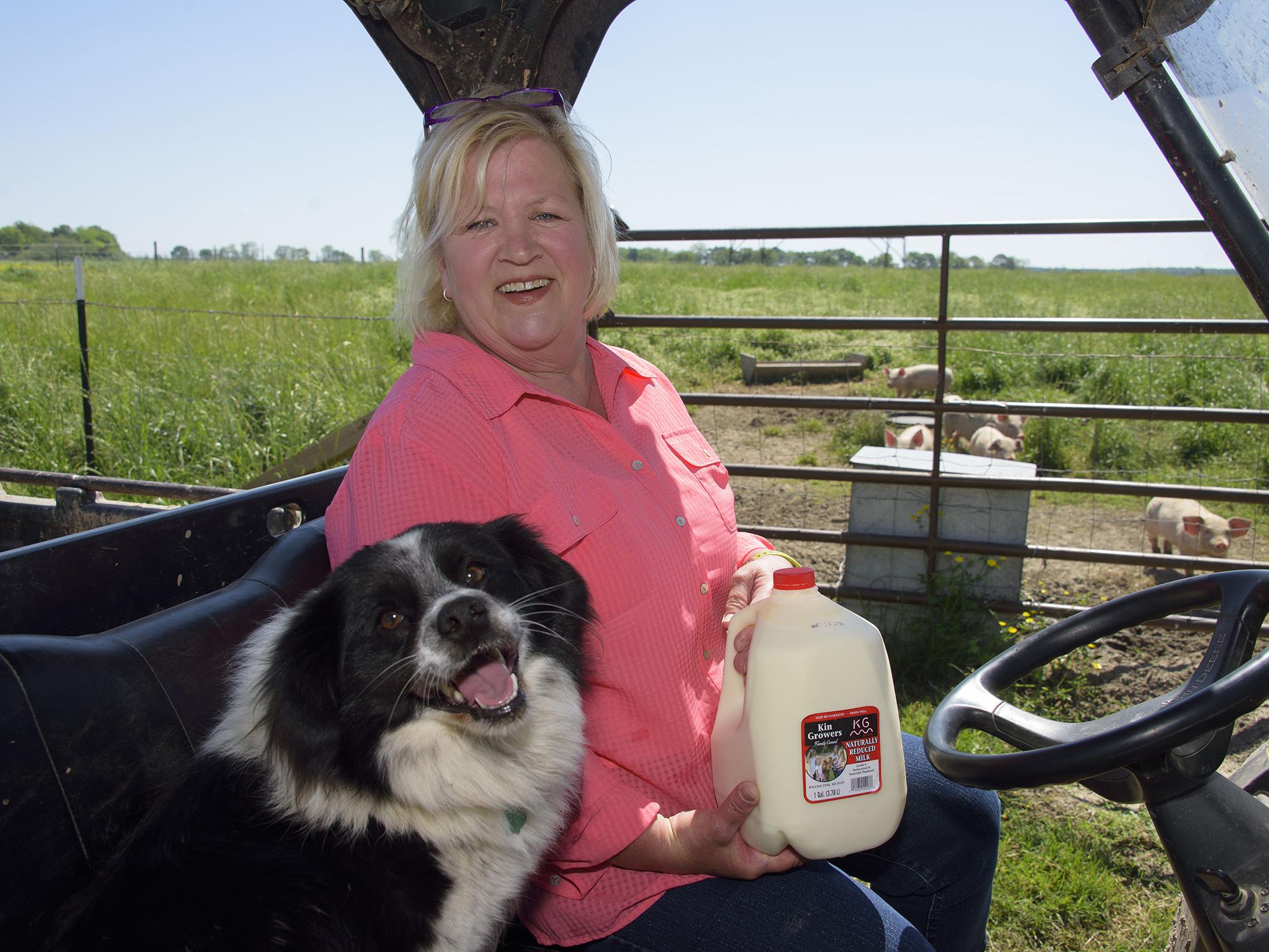 Mindy Rutherford and her family added a dairy to their Rolling Fork, Mississippi, farm this year. Milk produced by the farm’s small dairy is processed on site. (Photo by MSU Extension Service/Kevin Hudson)