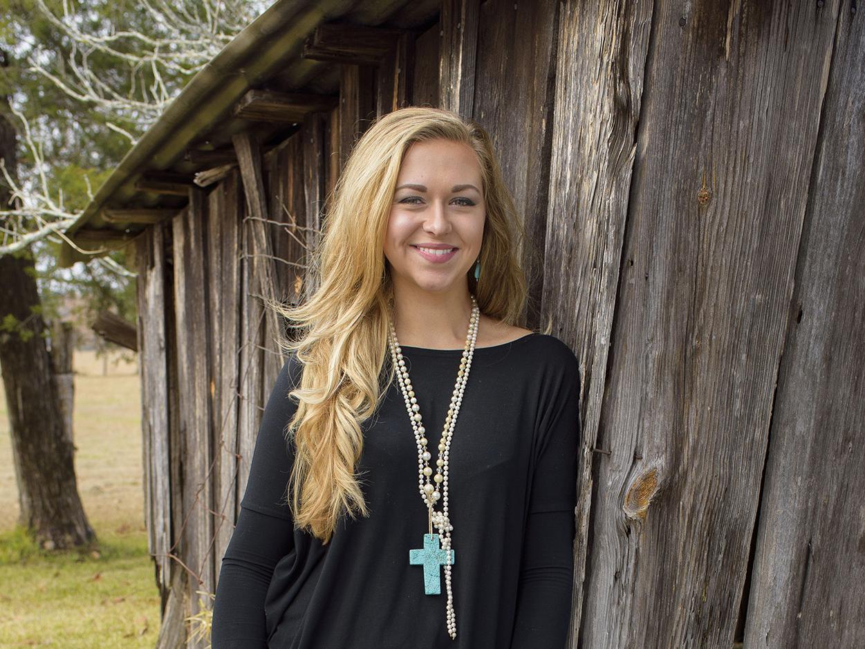 Jessica Smith of Picayune is a Mississippi State University senior who majored in agricultural communications because of her interest in connecting consumers and farmers. (Photo by MSU Extension/Kevin Hudson)