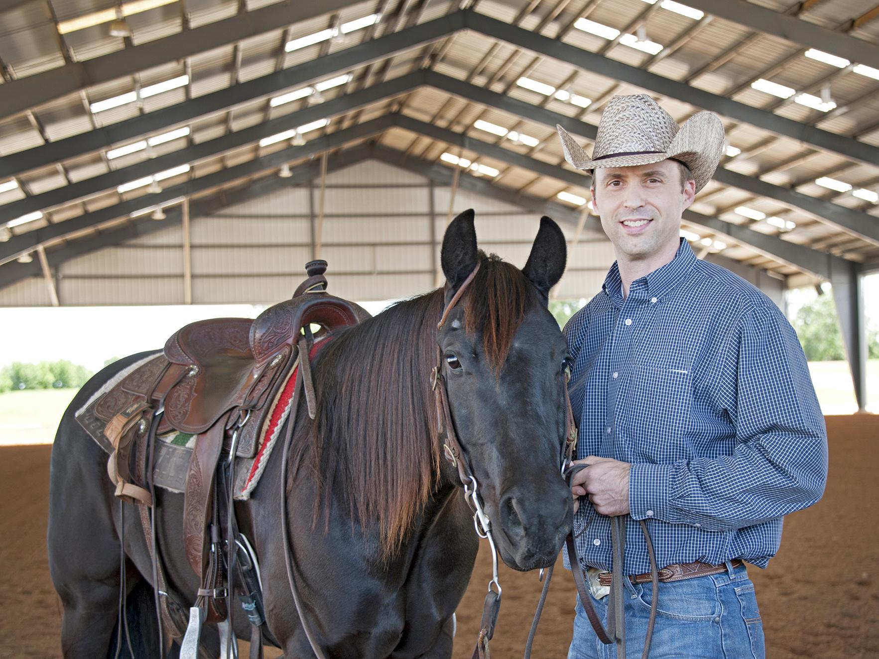 Mississippi State University Extension Service equine specialist Clay Cavinder will assist in the Horse Management: 101 classes from April 11 to May 16 at the Lee County Agri-Center in Verona. (File photo by MSU Extension Service/Kat Lawrence)