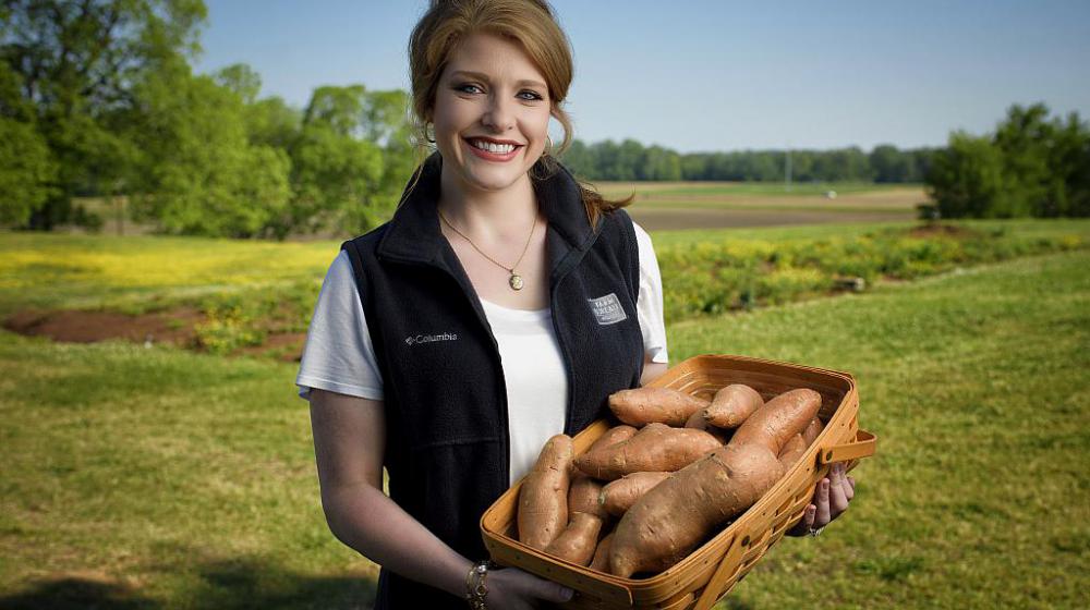 An image of Samantha Laird, Mississippi Farm Bureau regional manager and commodity director for sweet potatoes and peanuts.