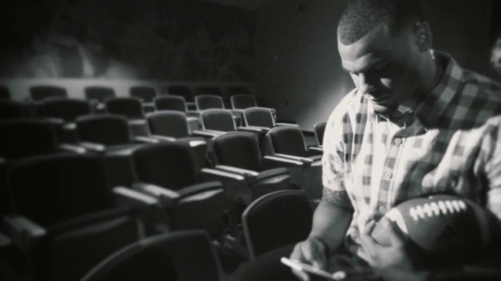 Dak looking pensive during the Colon Cancer Screening PSA shoot.