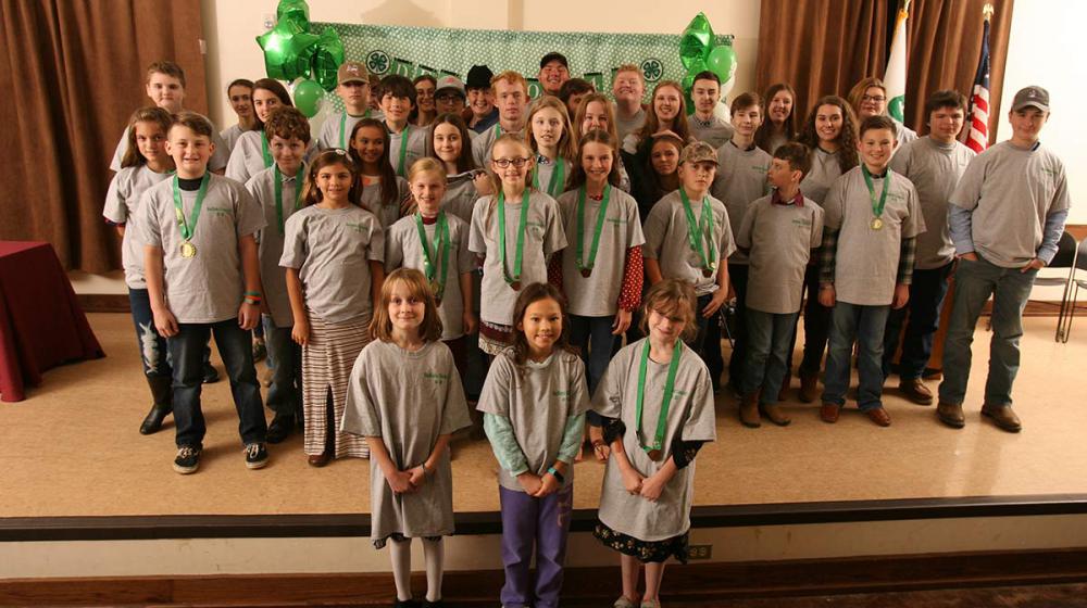 DeSoto County 4-H members at the 2019 Awards Ceremony.