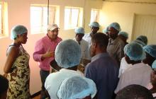 Barakat Mahmoud, a food scientist at Mississippi State University's Experimental Seafood Processing Laboratory, volunteered in Malawi to help a community-based company improve their production of juice and jams.