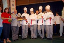 Andrew Simons, Jessica Wasmer, Shelby Harris and Brianna Allen, members of the St. Martin High School 4-H Club, won second place in the 2012 Great American Seafood Cook Off Aug. 12 in New Orleans with their Gulf Coast Bouillabaisse recipe. (Submitted Photo)