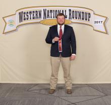 Mark Hall of Pontotoc 4-H placed seventh nationally in public speaking about horses at the recent Western National 4-H Roundup in Denver. (Submitted photo)