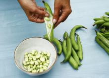 Before freezing vegetables, such as beans, shell them and then separate the good from the bad. (iStock photo)