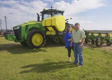 Molly and Brad Judson of Clay County are one of four couples who recently earned the National Outstanding Young Farmers award. They were nominated by their Mississippi State University Extension Service agent for the recognition from the National Association of County Agricultural Agents. (Photo by MSU Extension Service/Linda Breazeale)