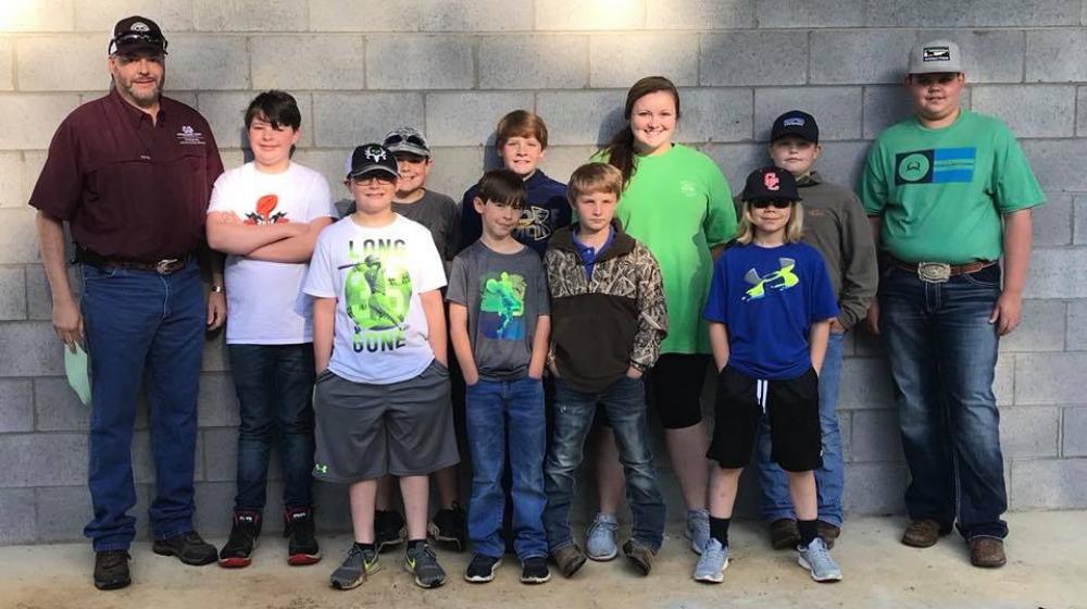 Extension Agent, Trent Barnett and our 4-H shooting sports club members at the 2018 Shooting Sport Competition in West Point, MS.