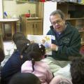 Mississippi Sen. Giles K. Ward reads "Leo the Late Bloomer" to Head Start students as a Neshoba County Preschool Literacy Project volunteer. (Submitted photo)