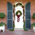 Mississippi State University president Mark Keenum and his family have a pine and magnolia wreath and garland adorning their door this holiday season. The wreath was made by Wm. Puckett, Inc. and the garland is from the Fresh Garland Company. Both items are available for purchase at The University Florist. (Photo by Kat Lawrence)