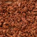 close up of cinnamon spice candied pecans
