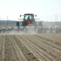 Sunny skies on March 26 provided perfect conditions for planting this corn on George Ray Walker's farm near Stoneville. This 12-row planter is preparing a plot for a nitrogen-rate plant population study for researchers with Mississippi State University's Delta Research and Extension Center. (Photo by Rebekah Ray)