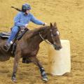 Anna Katherine Hosket, a member of the Mississippi State University Extension Service 4-H program in Choctaw County, runs barrels in the 2017 4-H Winter Classic horse show series. Show organizers and participants celebrated the event’s 10th anniversary on March 31. (Photo courtesy of Gina Wills)