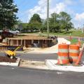 In order to make Starkville a more walkable community, bike lanes and sidewalk additions were constructed downtown on August 15, 2017. (Photo by MSU Extension Service/Jessica Smith)