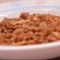 A close-up of a dish of Quick Taco-Mac.