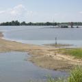 Flood waters surround a home in the south Delta.