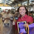 Jasper County 4-H member Lacie Winn finished her 4-H livestock project career at the Mississippi State Fair in Jackson, Mississippi. Winn placed with Drake, her European crossbred steer, in the competition on Oct. 8, 2016. (Submitted photo)