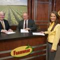Farmweek, the state's oldest and locally produced agricultural television news show, has moved to Saturdays at 6 p.m. and Mondays at 6 a.m. on Mississippi Public Broadcasting. From left, Leighton Spann, Artis Ford and Amy Taylor launched the show's 37th season this month. (Photo by MSU Ag Communications/Scott Corey)