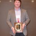 Garrett Montgomery was the outstanding master's student at the Southern Weed Science Society of America's annual meeting on Jan. 28 in Savannah, Georgia. (Photo by Steve Kelly)