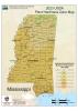 A map shows plant hardiness zones in Mississippi.