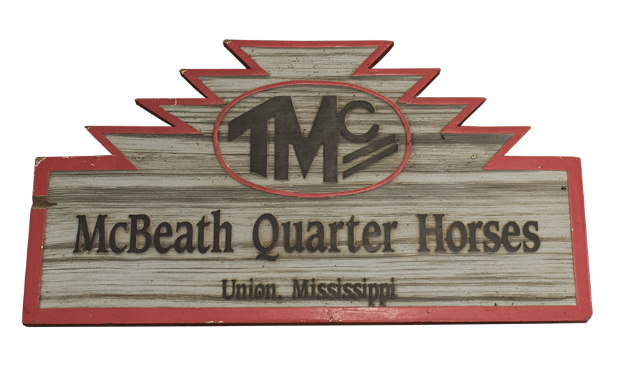 McBeath Quarter Horses sign