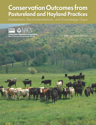 The cover of Conservation Outcomes from Pastureland and Hayland Practices magazine.