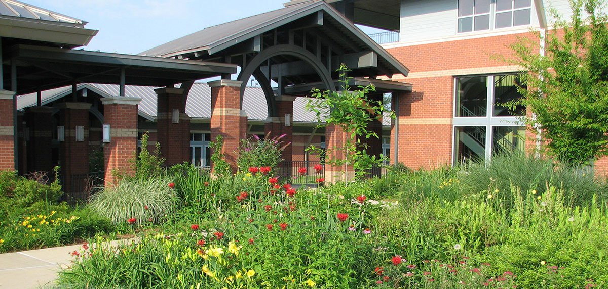 This is an image of a garden that is scheduled to bloom year-round.