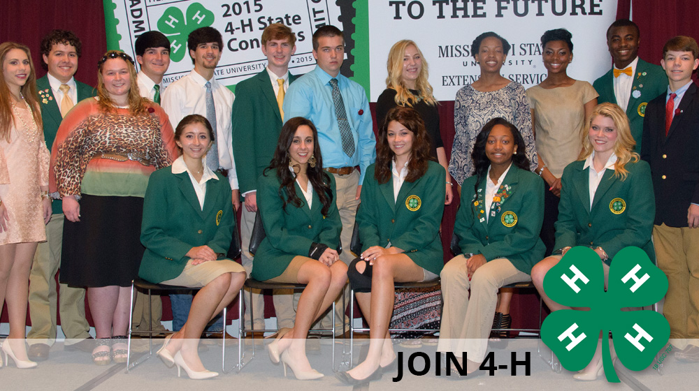 A group of 4-H members for the Joing 4-H logo.